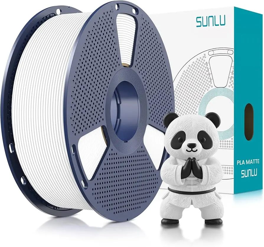 Rollo De Filamento Sunlu Matte 1kg Blanco