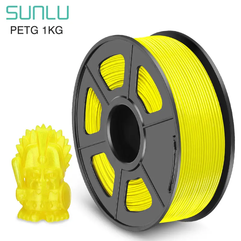 Rollo de Filamento Sunlu petg 1KG amarillo